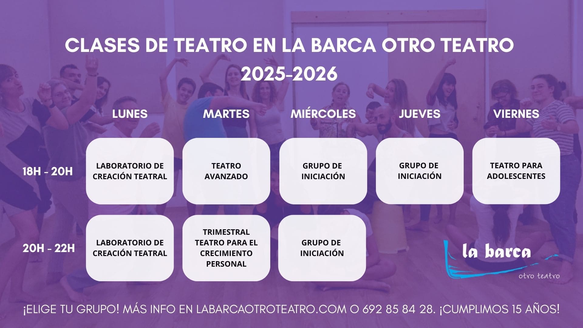 Horarios Clases de Teatro en Sevilla La Barca Otro Teatro