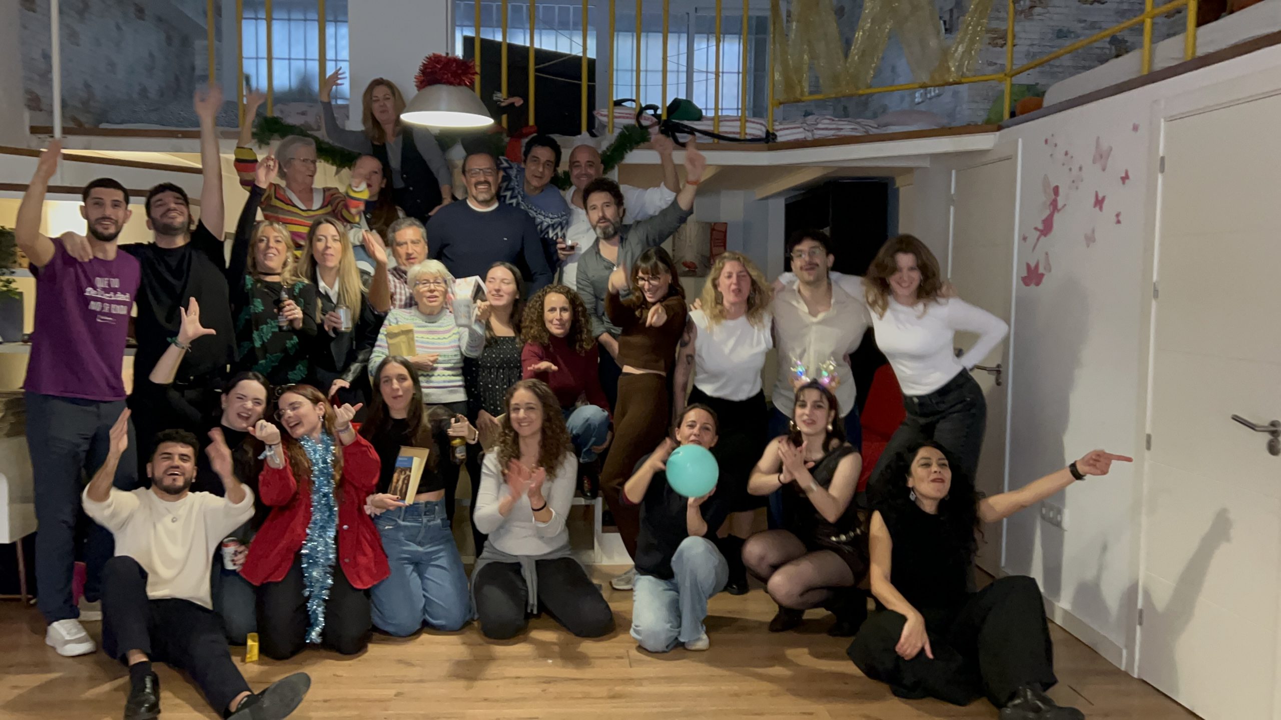 Grupo de alumnos de teatro